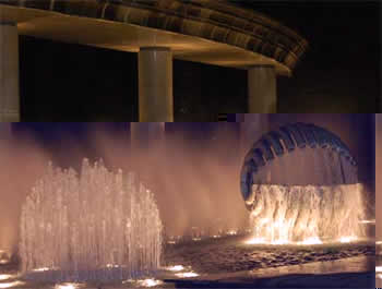 Fountains in central Tokyo